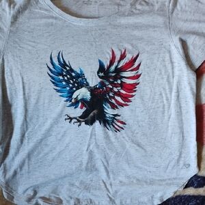 Kids Patriotic Eagle Graphic T-Shirt